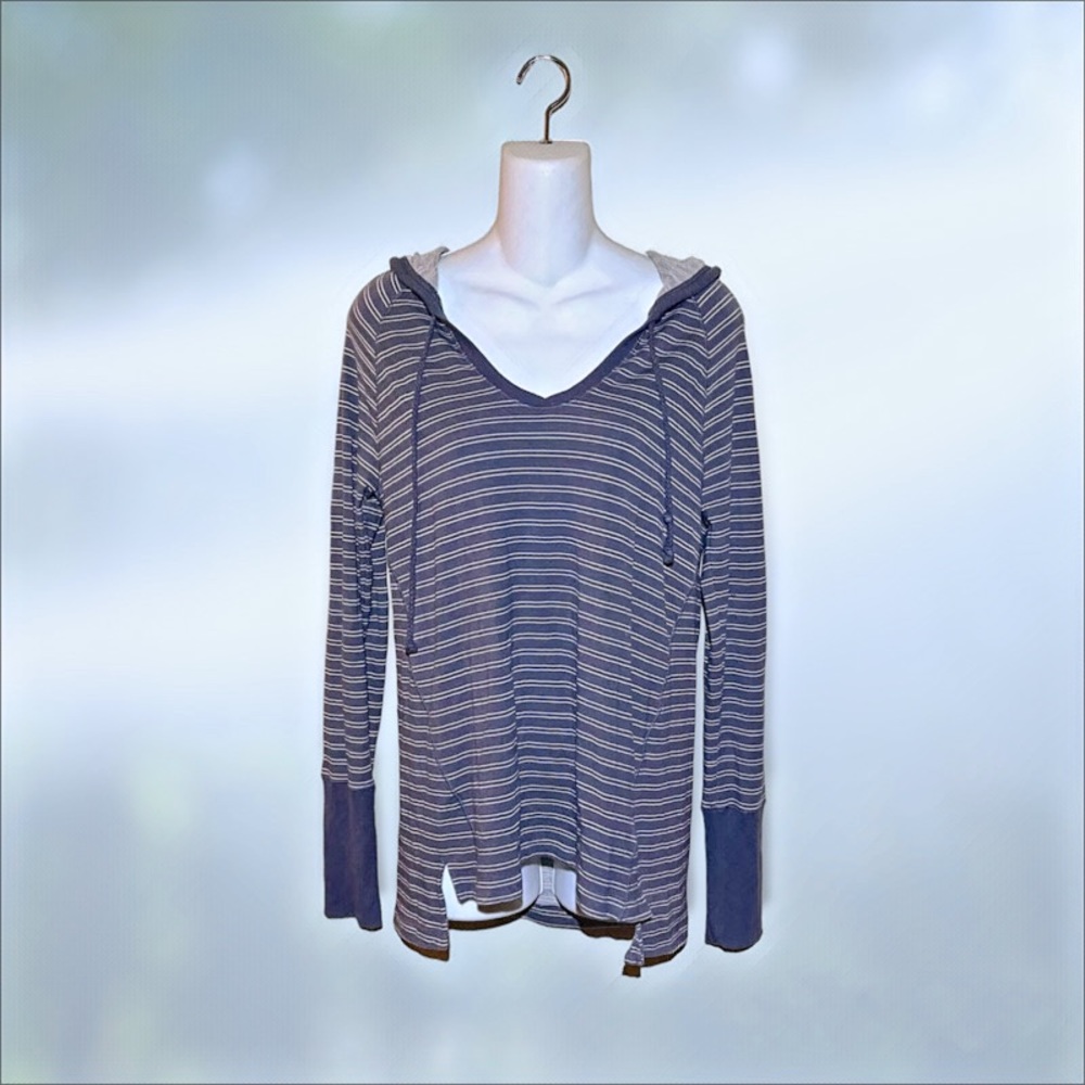 Cynthia Rowley striped hooded top